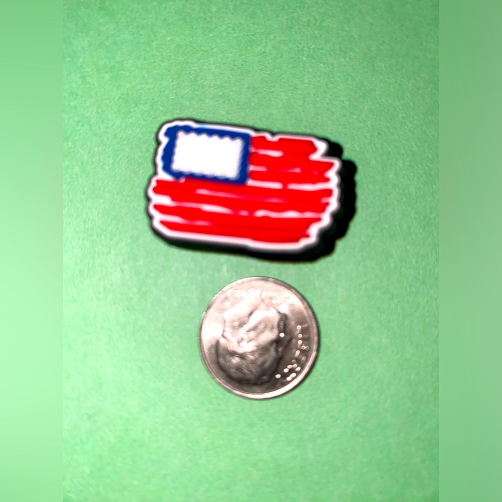 (10 for $15) USA Flag Crocs Shoe Charms